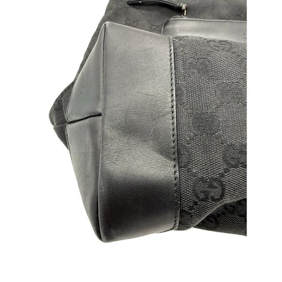 GUCCI Black Guccissima Monogram Nylon Tote Bag with leather*COA included - Picture 12 of 16